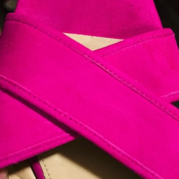 J. Crew Magenta Crisscross Sandals - Picture 3 of 5